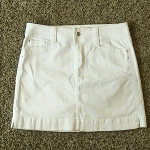 White House Black Market | White Denim Skirt